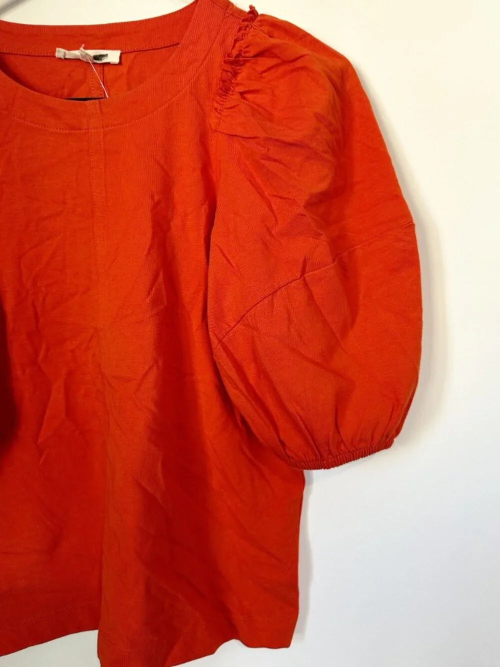 NWT Madewell Red Puff-Sleeve Tee - Size: XXS